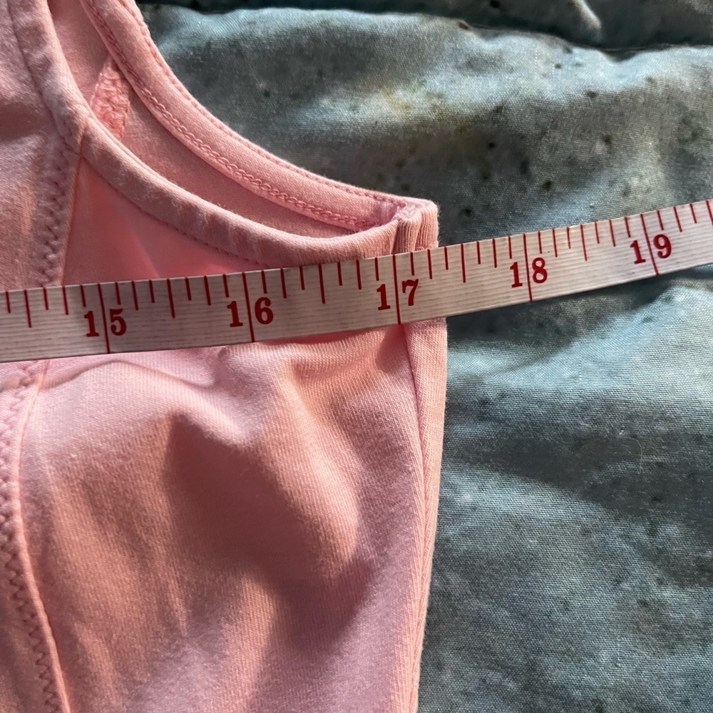 Coldwater Creek Pink Tank Top with lace trim - Picture 4 of 5